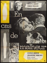 9y1954 LOVE IS MY PROFESSION French 1p R1960s Georges Simoneon's En Cas de Malheur, Brigitte Bardot