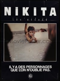 9y1985 NIKITA awards French 1p 1990 Luc Besson, great image of Anne Parillaud with gun on floor!