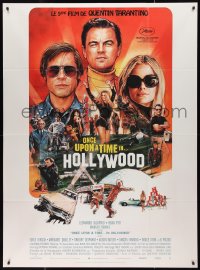 9y1990 ONCE UPON A TIME IN HOLLYWOOD French 1p 2019 Pitt, DiCaprio and Robbie by Chorney, Tarantino!