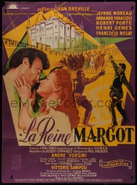 9y2013 QUEEN MARGOT French 1p 1954 Jeanne Moreau, completely different romantic art by Grinsson!