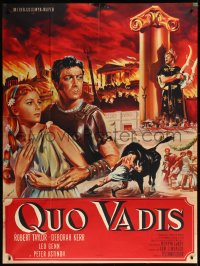 9y2014 QUO VADIS French 1p R1960s different Charles Rau art of Robert Taylor & sexy Deborah Kerr!