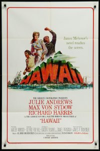 9y1592 HAWAII 1sh 1966 Julie Andrews, Max von Sydow, Richard Harris, written by James A. Michener!