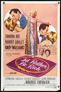 9y1600 I'D RATHER BE RICH 1sh 1964 sexy Sandra Dee with Robert Goulet & Andy Williams!