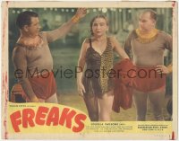 9y0728 FREAKS LC R1949 Tod Browning classic, Matt McHugh, Edward Brophy & man/woman Josephine Joseph!