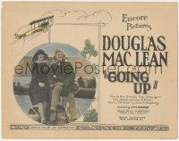 9y0606 GOING UP TC 1923 pilot Douglas MacLean & pretty Marjorie Daw, cool bi-plane art!