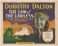 9y0621 LAW OF THE LAWLESS TC 1923 Dorothy Dalton is auctioned & bought by gypsy chief, ultra rare!