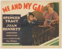 9y0629 ME & MY GAL TC 1932 great c/u of Spencer Tracy & pretty Joan Bennett, Raoul Walsh, rare!