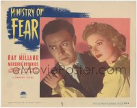 9y0772 MINISTRY OF FEAR LC #4 1944 Fritz Lang noir, best c/u of Ray Milland & Marjorie Reynolds!