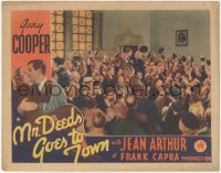 9y0776 MR. DEEDS GOES TO TOWN LC 1936 Gary Cooper & Jean Arthur at climax of the movie, Frank Capra!