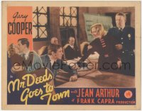 9y0777 MR. DEEDS GOES TO TOWN LC 1936 Jean Arthur tries to convince Gary Cooper to testify in court!
