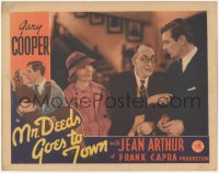 9y0780 MR. DEEDS GOES TO TOWN LC 1936 Walter Catlett between Gary Cooper & Jean Arthur, Frank Capra