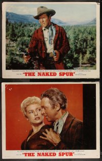 9y1086 NAKED SPUR 2 photolobbies 1953 w/beautiful Janet Leigh melting bitter James Stewart's heart!