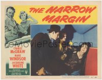 9y0782 NARROW MARGIN LC #7 1953 Richard Fleischer classic film noir, sexy Marie Windsor caught!