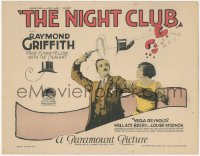 9y0637 NIGHT CLUB TC 1925 Louise Fazenda watches Raymond Griffith shoot his hat off his head, rare!