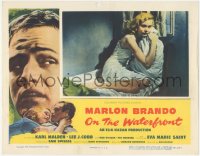 9y0786 ON THE WATERFRONT LC 1954 Elia Kazan, best close up of Eva Marie Saint in nightie on bed!