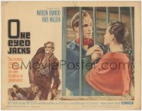 9y0788 ONE EYED JACKS LC #3 1961 pretty Pina Pellicer grabs Marlon Brando through prison bars!