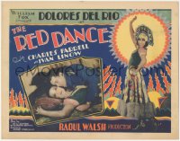 9y0646 RED DANCE TC 1928 full-length sexy Dolores Del Rio & c/u with Charles Farrell, ultra rare!