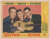 9y0803 RHYTHM ON THE RIVER LC 1940 Mary Martin playing guitar between Bing Crosby & Oscar Levant!