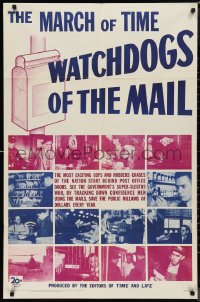 9y1630 MARCH OF TIME: WATCHDOGS OF THE MAIL 1sh 1948 exciting chases start behind post office doors!