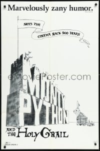 9y1636 MONTY PYTHON & THE HOLY GRAIL 1sh 1975 Terry Gilliam, John Cleese, art of Trojan bunny!