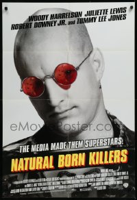 9y1641 NATURAL BORN KILLERS style B 1sh 1994 Oliver Stone, Woody Harrelson & Juliette Lewis on TV!