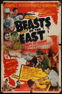 9y1654 OUTRAGES OF THE ORIENT 1sh 1948 Japanese WWII atrocities, Beasts of the East, rare!