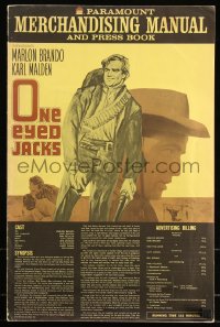 9y0529 ONE EYED JACKS pressbook 1961 great images of star & director Marlon Brando!