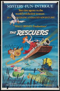 9y1674 RESCUERS 1sh 1977 Disney mouse mystery adventure cartoon from depths of Devil's Bayou!