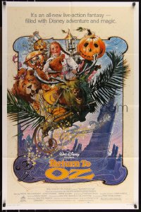 9y1675 RETURN TO OZ 1sh 1985 Walt Disney, cool Drew Struzan art of very young Fairuza Balk!