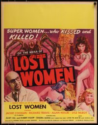 9y0297 MESA OF LOST WOMEN jumbo WC 1952 grown up Jackie Coogan vs super women who kissed & killed!