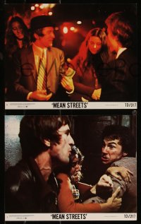 9y1436 MEAN STREETS 3 8x10 mini LCs 1973 Martin Scorsese between Robert De Niro & Harvey Keitel!