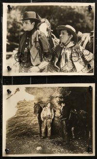 9y1411 NEVADA 6 8x10 key book stills 1927 Zane Grey, young cowboy Gary Cooper in western action!