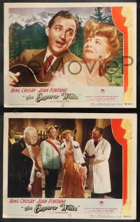 9y0948 EMPEROR WALTZ 8 LCs 1948 great images of Bing Crosby & Joan Fontaine, Richard Haydn!