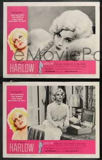 9y0959 HARLOW 8 LCs 1965 great images of Carol Lynley as Jean Harlow The Blonde Bombshell!