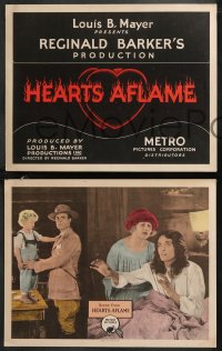 9y0960 HEARTS AFLAME 8 LCs 1923 logger Frank Keenan falls for conservationist Anna Q. Nilsson!