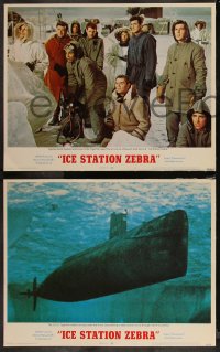 9y0965 ICE STATION ZEBRA 8 LCs 1969 Rock Hudson, Jim Brown, directed by John Sturges!