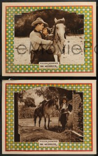 9y1057 MEDDLER 3 LCs 1925 great images of western cowboy William Desmond, ultra rare!