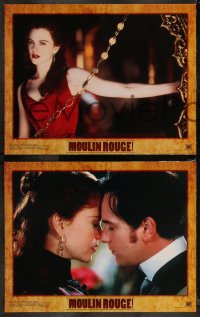 9y0977 MOULIN ROUGE 8 LCs 2001 wonderful images of sexy Nicole Kidman & Ewan McGregor!