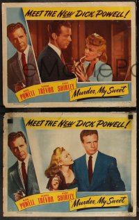 9y1026 MURDER, MY SWEET 5 LCs 1944 Dick Powell & tough guys in Raymond Chandler's Farewell My Lovely!