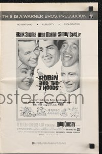 9y0546 ROBIN & THE 7 HOODS pressbook 1964 Frank Sinatra, Dean Martin, Sammy Davis Jr, Bing Crosby