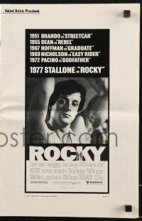 9y0547 ROCKY pressbook 1976 boxer Sylvester Stallone, Talia Shire, boxing classic!