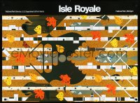 9z0332 ISLE ROYALE 29x39 commercial poster 1990 Charley Harper art!