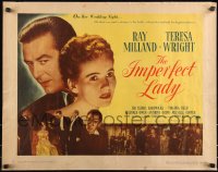 9z0693 IMPERFECT LADY style B 1/2sh 1946 Teresa Wright, who can send Ray Milland to his death!