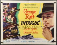 9z0695 INTRIGUE style A 1/2sh 1947 George Raft in the Shanghai underworld with 2 dangerous women!