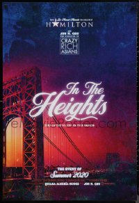 9z1321 IN THE HEIGHTS teaser DS 1sh 2020 New York City, musical stage play by Lin-Manuel Miranda!