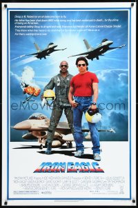 9z1327 IRON EAGLE 1sh 1986 Louis Gossett Jr, Jason Gedrick was born to fly F-16s!