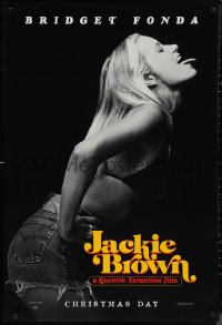 9z1333 JACKIE BROWN teaser 1sh 1997 Quentin Tarantino, profile portrait of sexy Bridget Fonda!