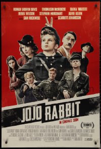 9z1336 JOJO RABBIT style B int'l advance DS 1sh 2019 David in the title role, Waititi as Hitler!