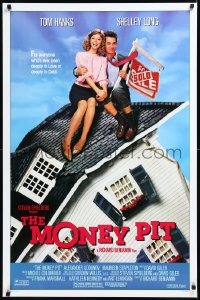 9z1381 MONEY PIT 1sh 1986 Steven Spielberg, Tom Hanks & Shelley Long are deeply in love & debt!