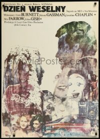 9z0955 WEDDING Polish 27x37 1980 Robert Altman directed, Andrzej Pagowski art!